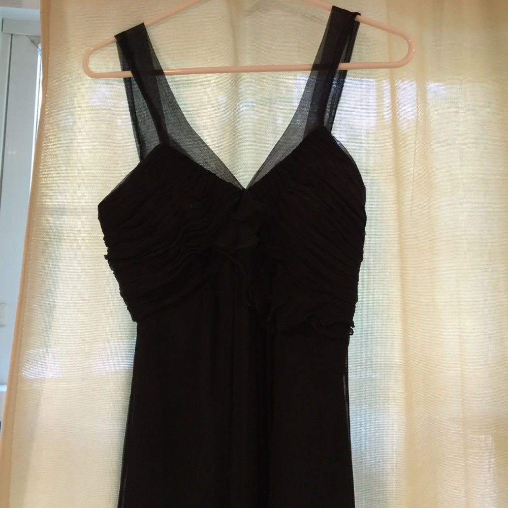 Amsale black formal long dress