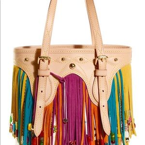 Louis Vuitton multicolore fringe bag w/pochette