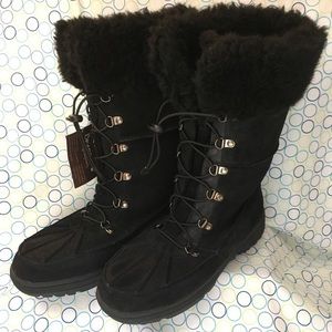 Bearpaw Suede Winter Boots Women's 10