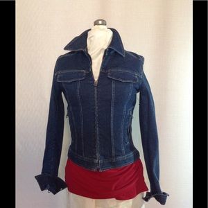 Tahari Modern Style Slimming Jean Jacket