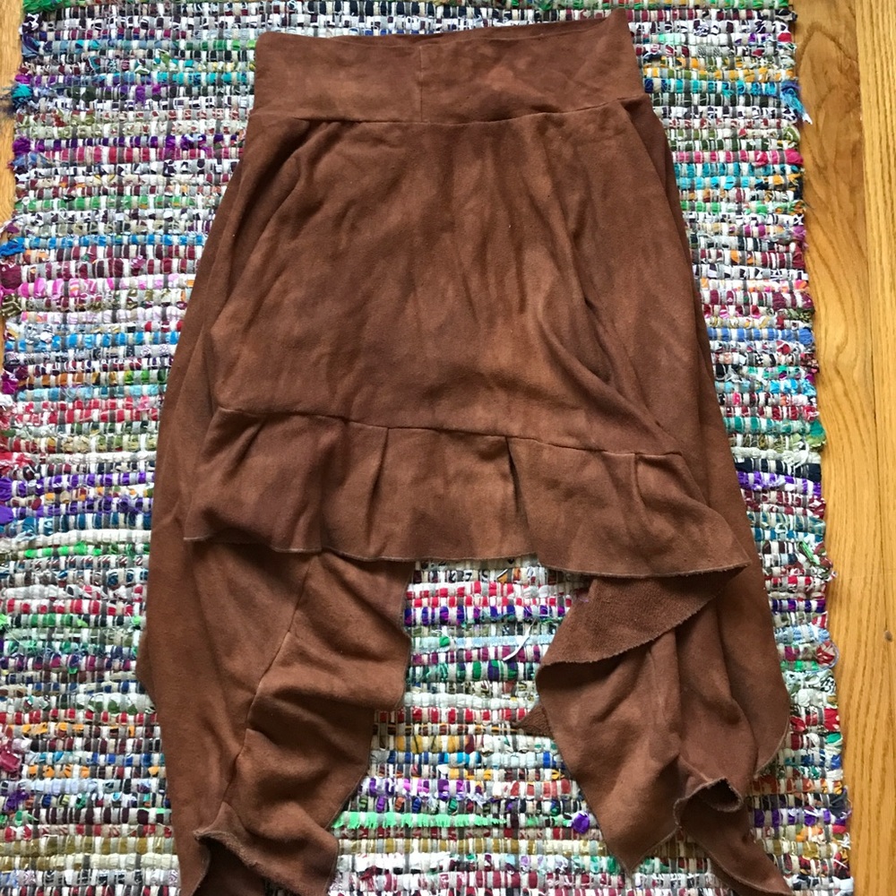 Calicoalchemy RUST Hemp Skirt Handmade herbal dyed - Picture 6 of 8