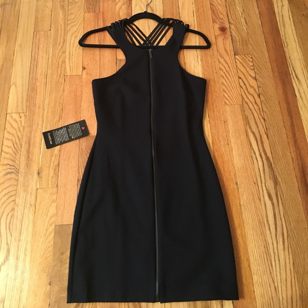 Black backless dress
