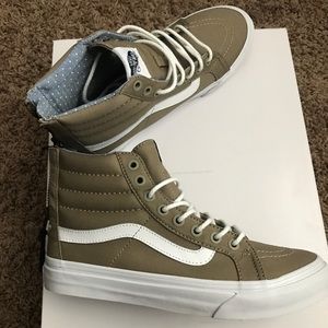 Vans Sk8 Hi Slim Zip Dune Chambray Dot