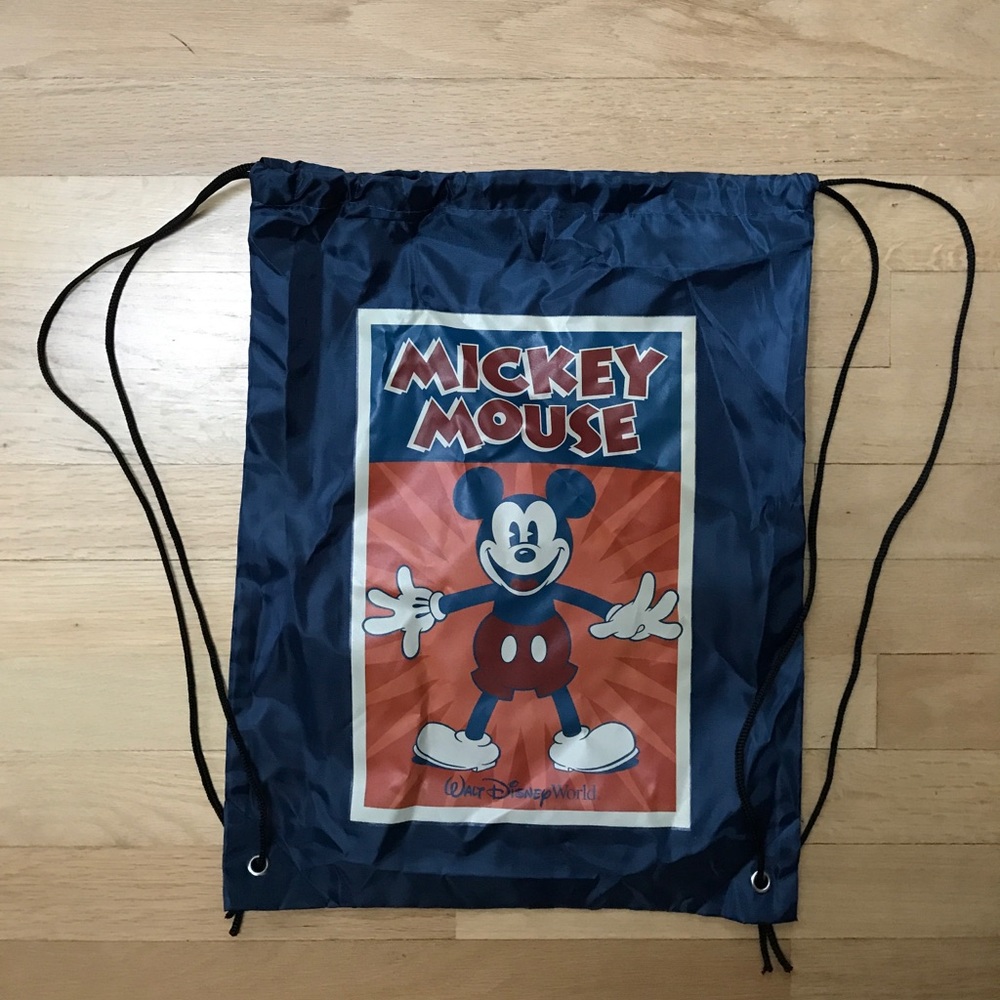 Drawstring Mickey Mouse Backpack - image 1