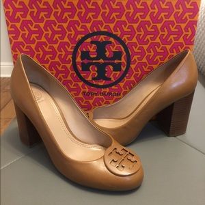 Auth Tory Burch shoes royal tan Mestico size 7