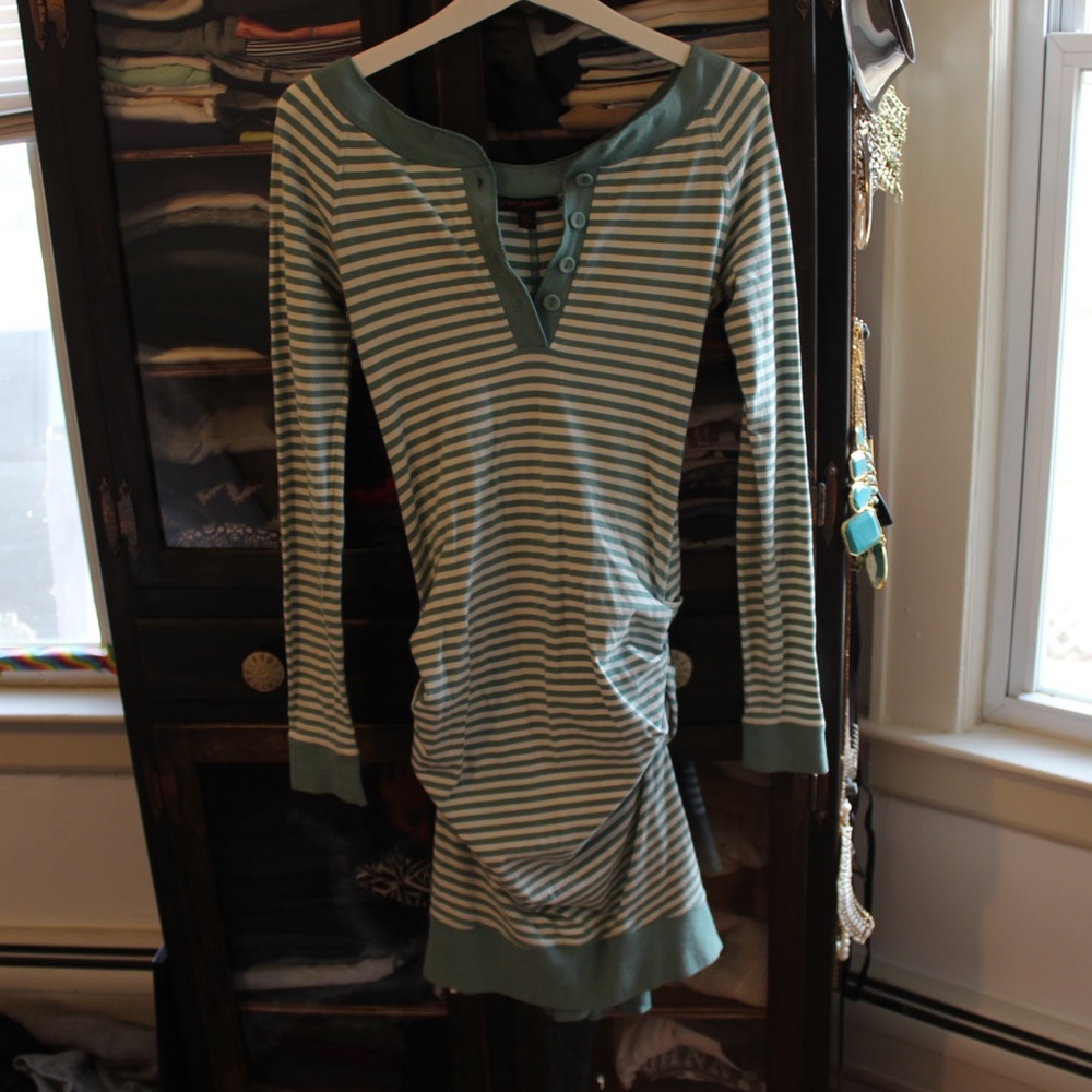 Betsey Johnson Striped Dress with Bustle (Rare)