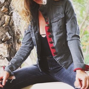 Free People Shrunken Officer Jacket