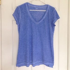 Blue V-Neck Tee Blue V-Neck Tee