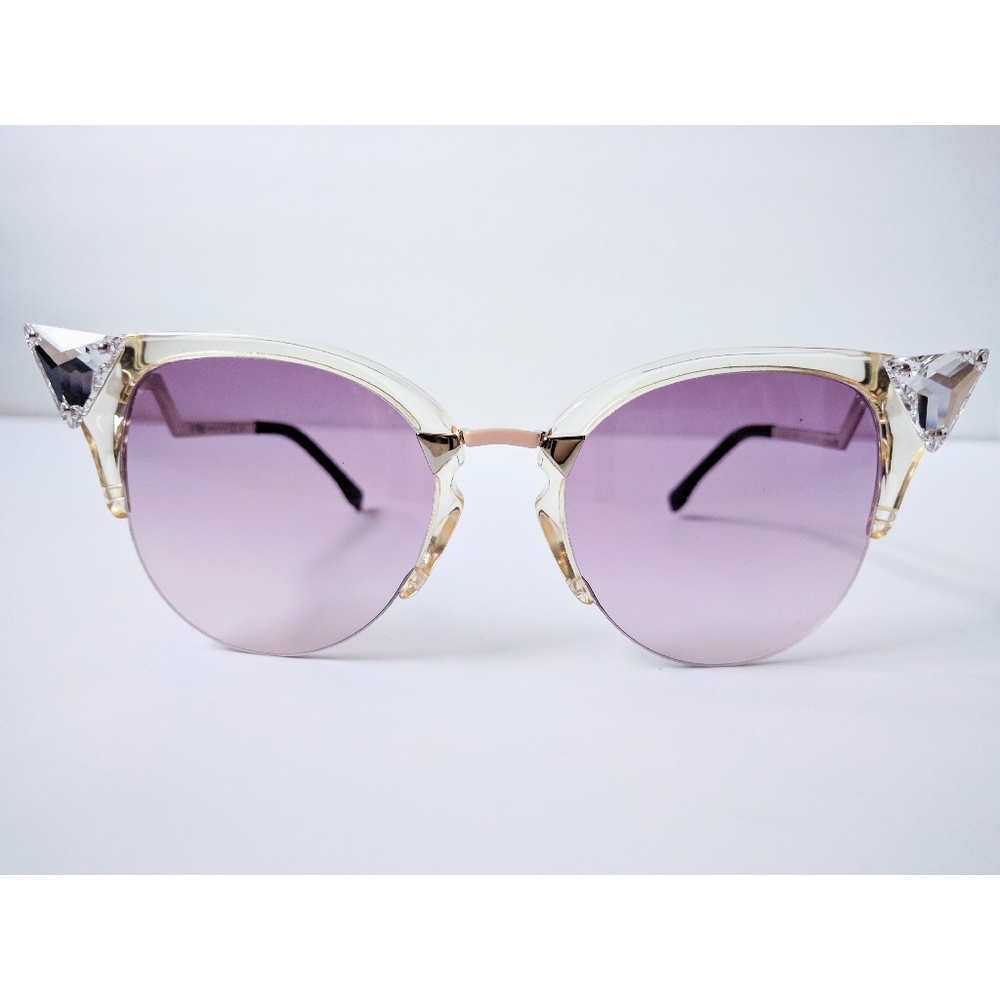 Fendi iridia crystal tip cat eye sunglasses - Picture 4 of 4