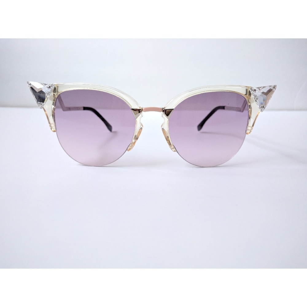 Fendi iridia crystal tip cat eye sunglasses - Picture 1 of 4