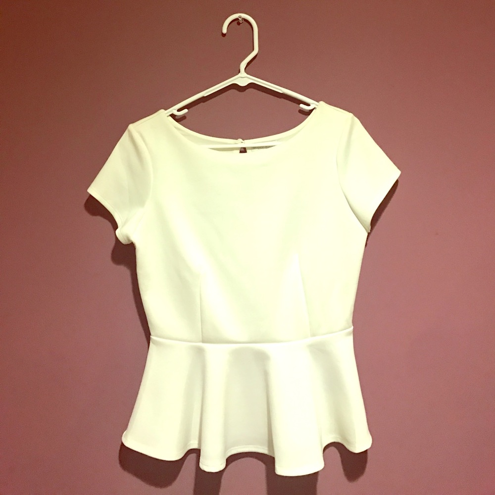 White Business Casual Blouse