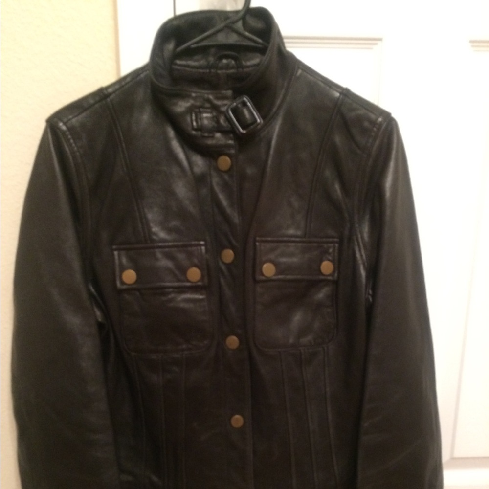 Banana Republic motorcycle coat large