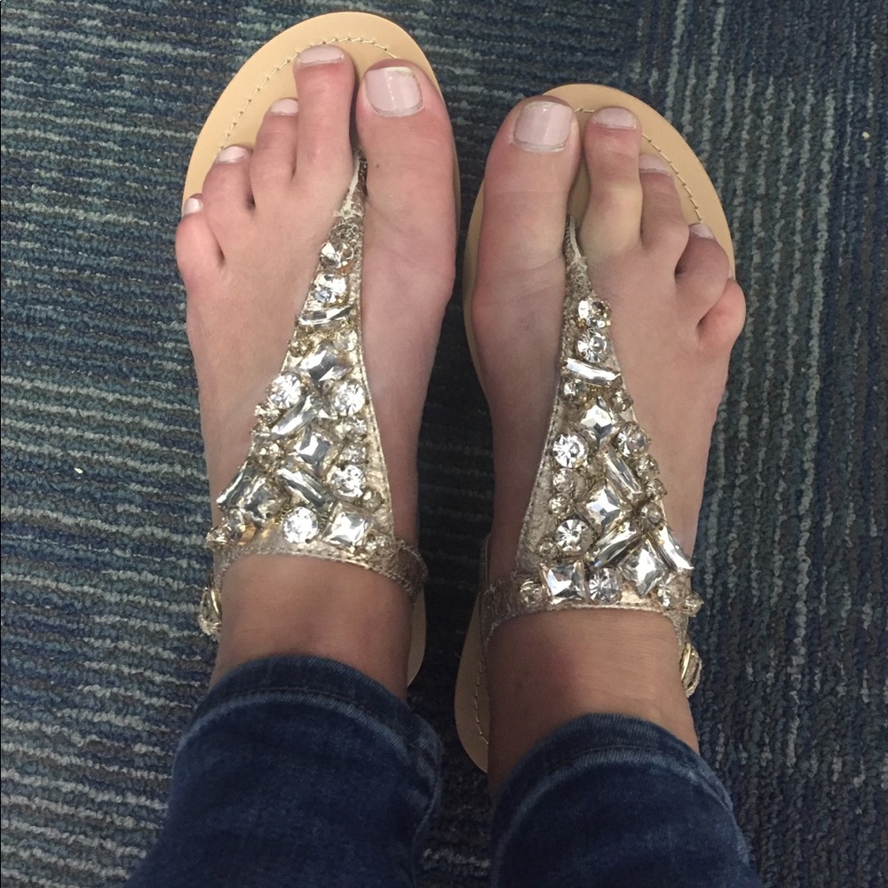 Beaded sandals