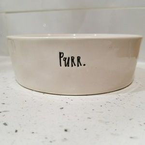 New Rae Dunn "PURR." Fishbowl Cat Dish