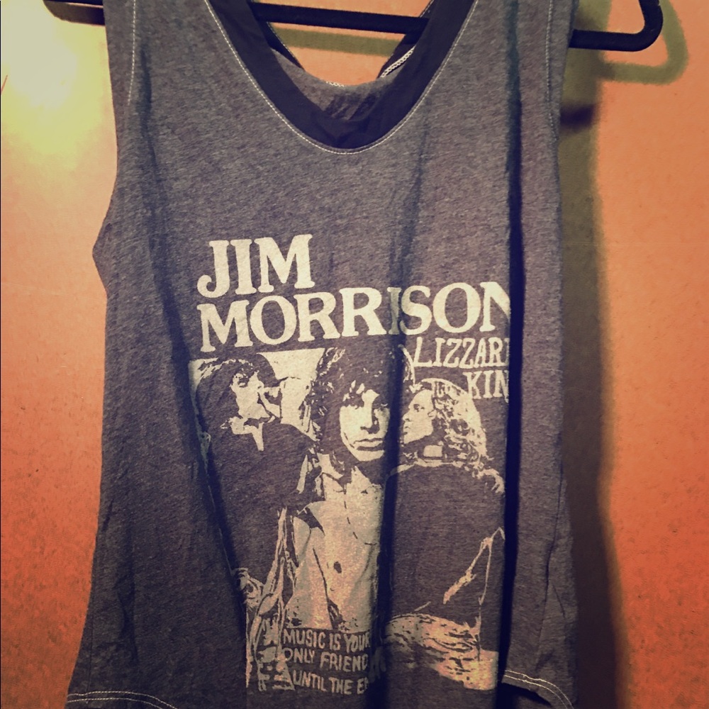 vintage gray jim morrison tank