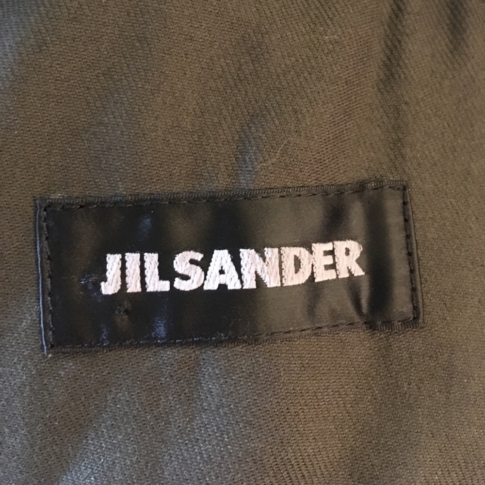 Jil Sander Olive Army Green Coat Trench Pockets - Picture 4 of 8