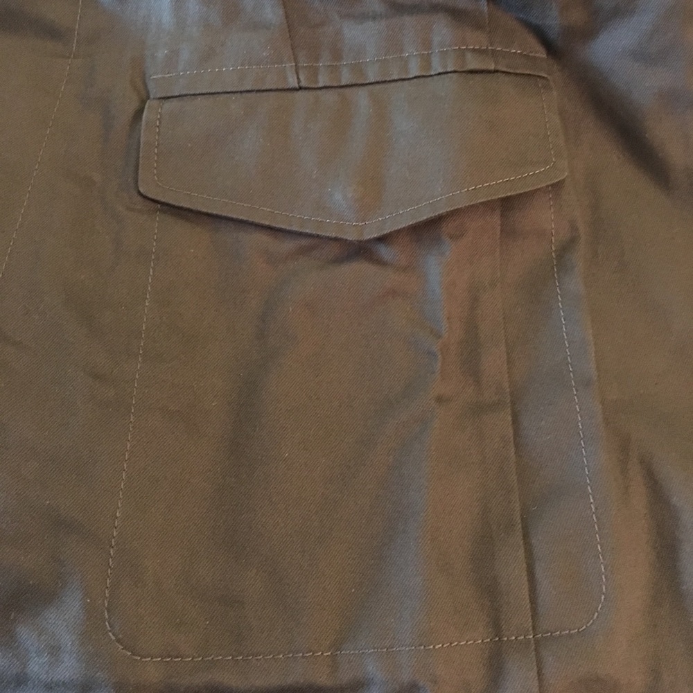 Jil Sander Olive Army Green Coat Trench Pockets - Picture 8 of 8