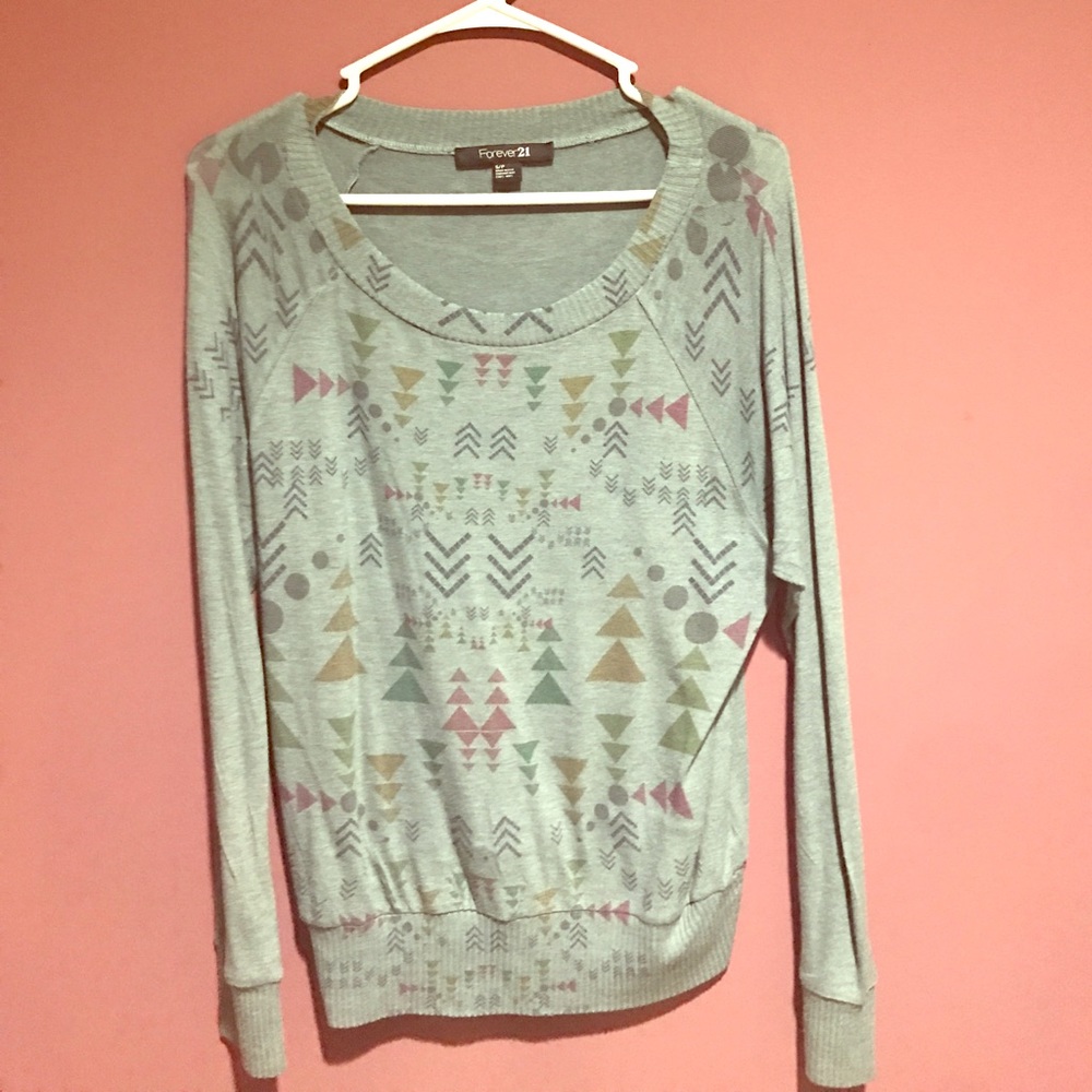 Patterned Crewneck