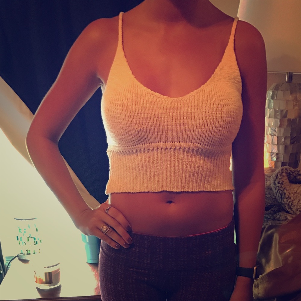 Light pink crop top
