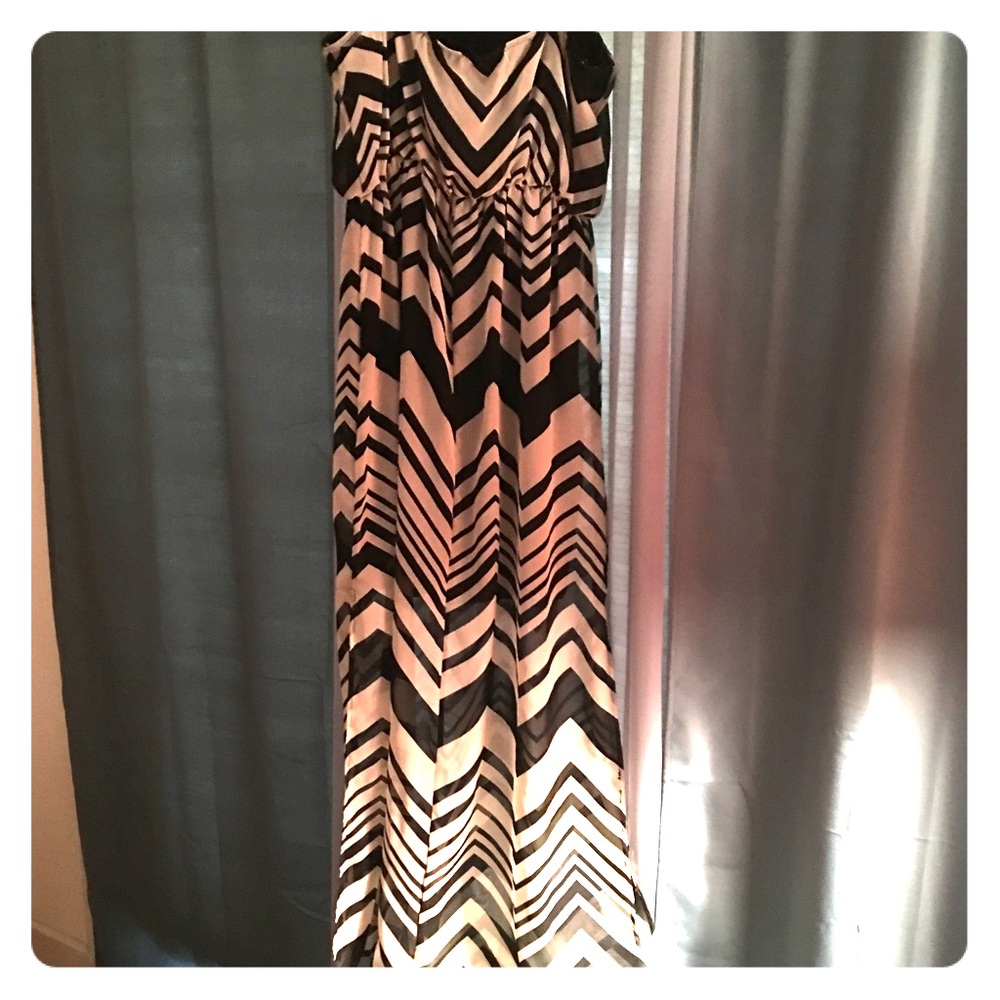Chevron Maxi Dress