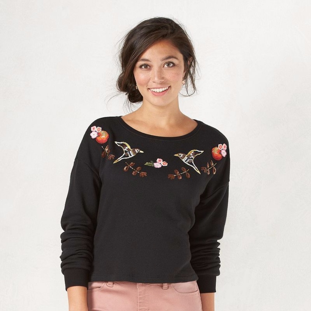 LC Lauren Conrad Sequin Sweatshirt