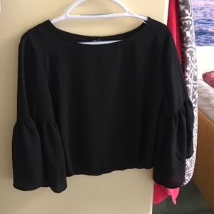 Rue 21 black long sleeve blouse size large