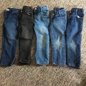 Lot of toddler girls jeans/jegging