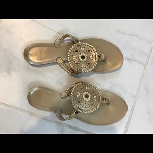 Jack Rogers Gold Jelly sz 10