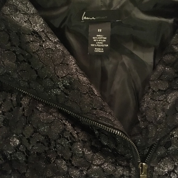 LANE BRYANT Jackets & Blazers - ⏬ ⏬NWTO LANE BRYANT black lacy moto jacket
