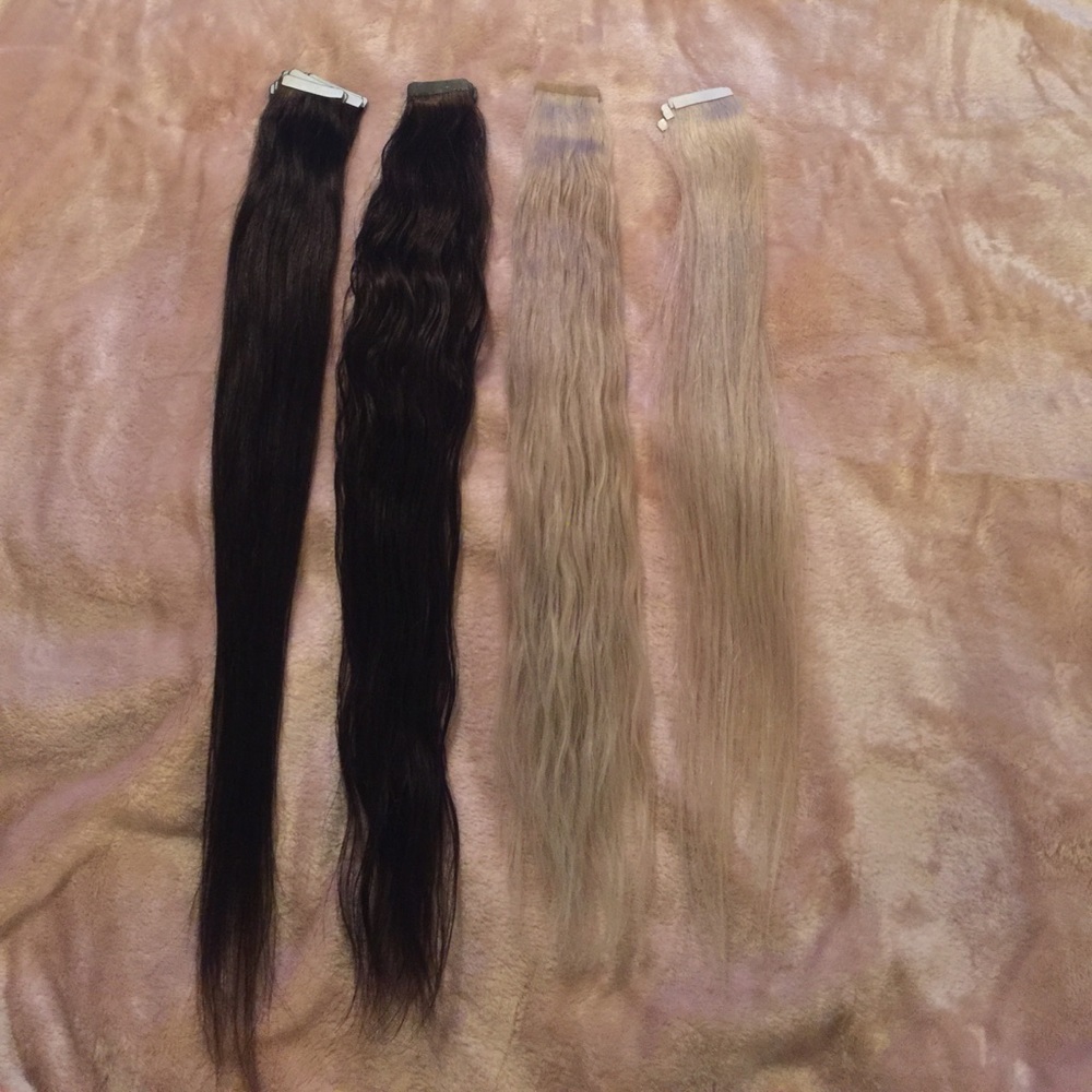 48 piece tape in hair extensions