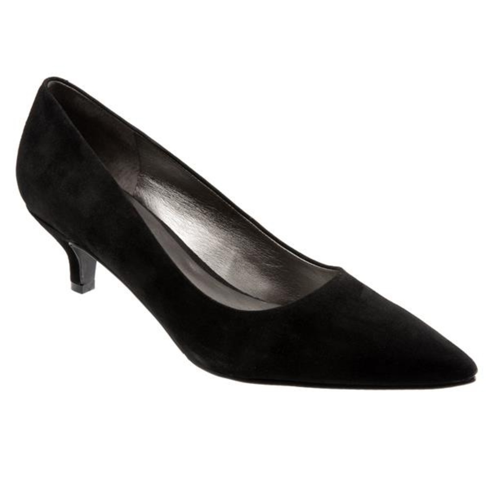 Black Suede Paulina Trotters- worn twice like new!