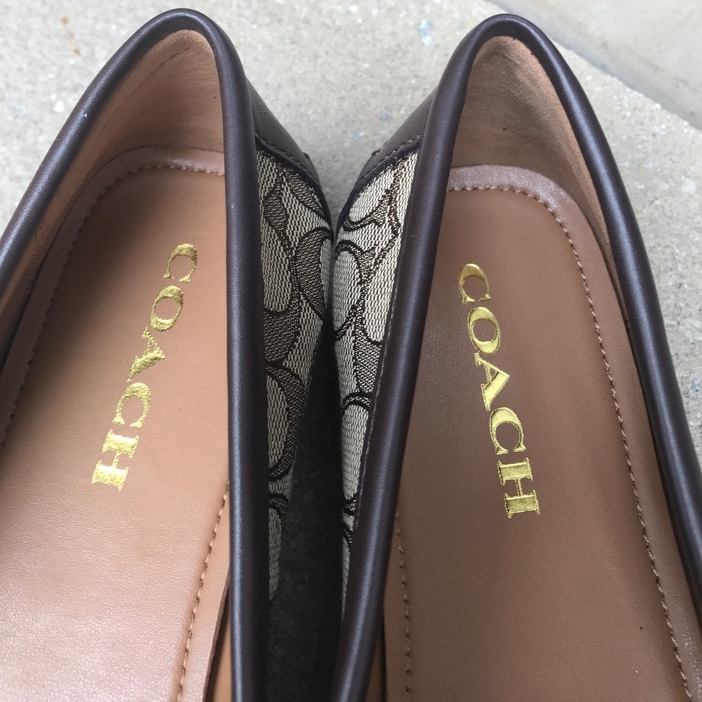 Coach shoes  Moccasins Flats brown 8.5, 9.5, 10 - Picture 3 of 3