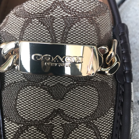 Coach shoes  Moccasins Flats brown 8.5, 9.5, 10 - Picture 2 of 3