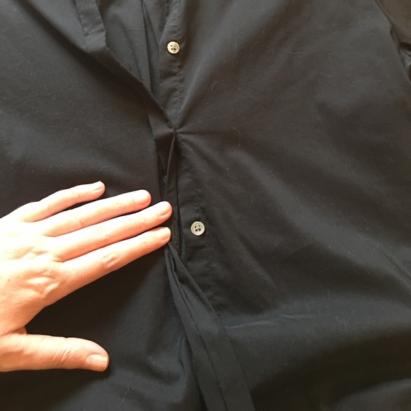 Like new button down black top - Picture 5 of 8