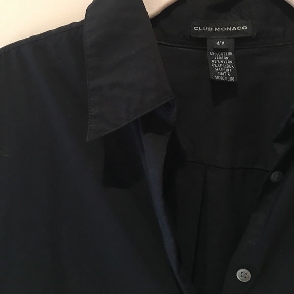 Like new button down black top - Picture 7 of 8