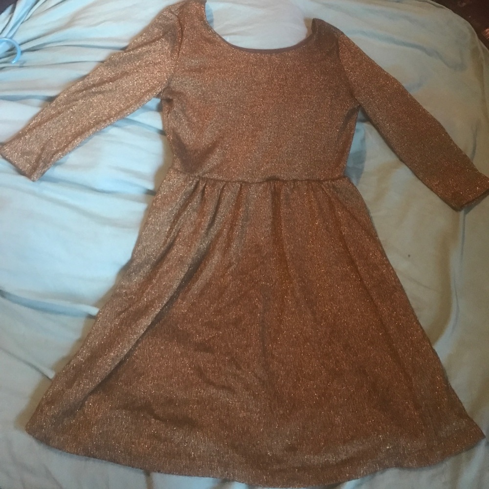 Gold sparkle dress