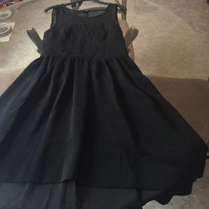 Shear Black Dress