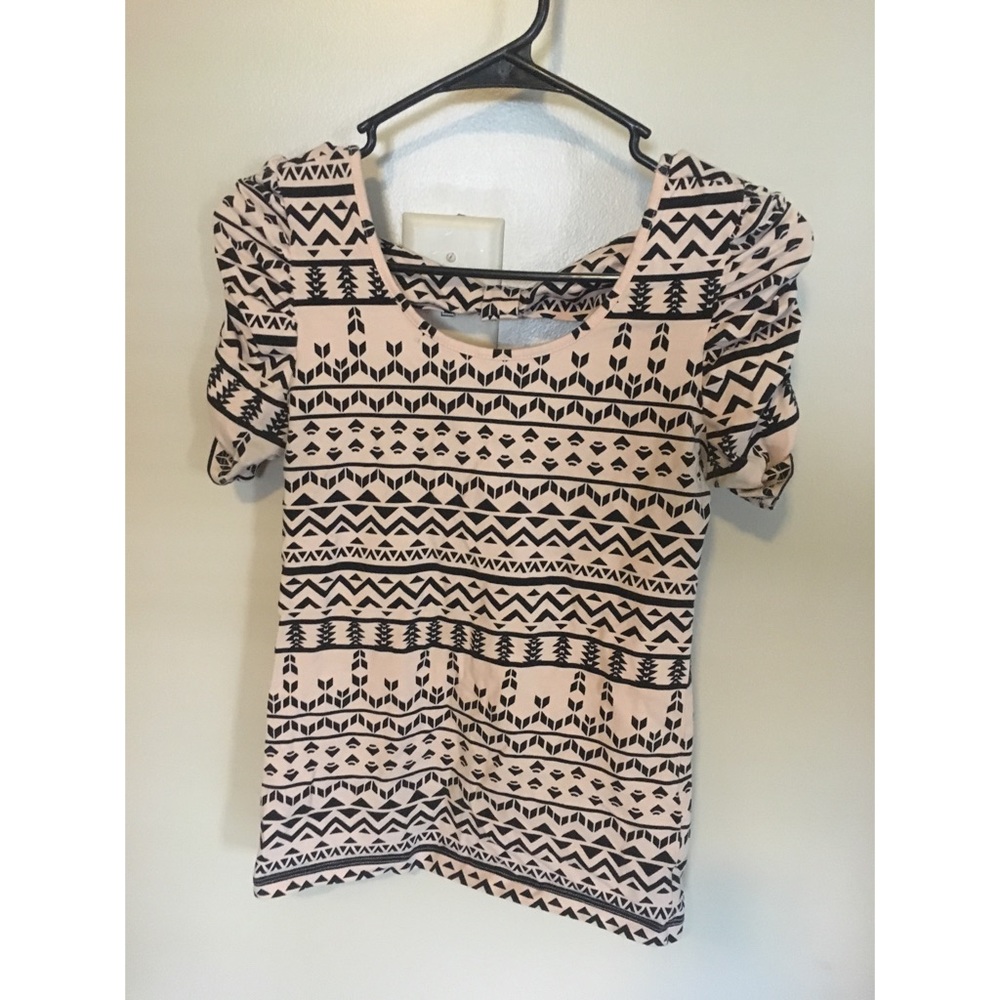 Aztec design cotton shirt
