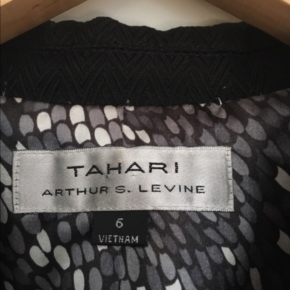 Tahari Black Pant Suit Set Size 6 - Picture 5 of 8