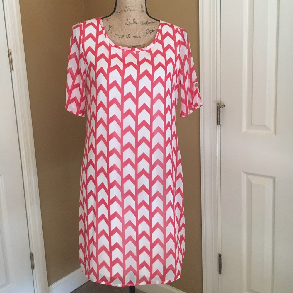 Peach Love Cream dress size S. EUC