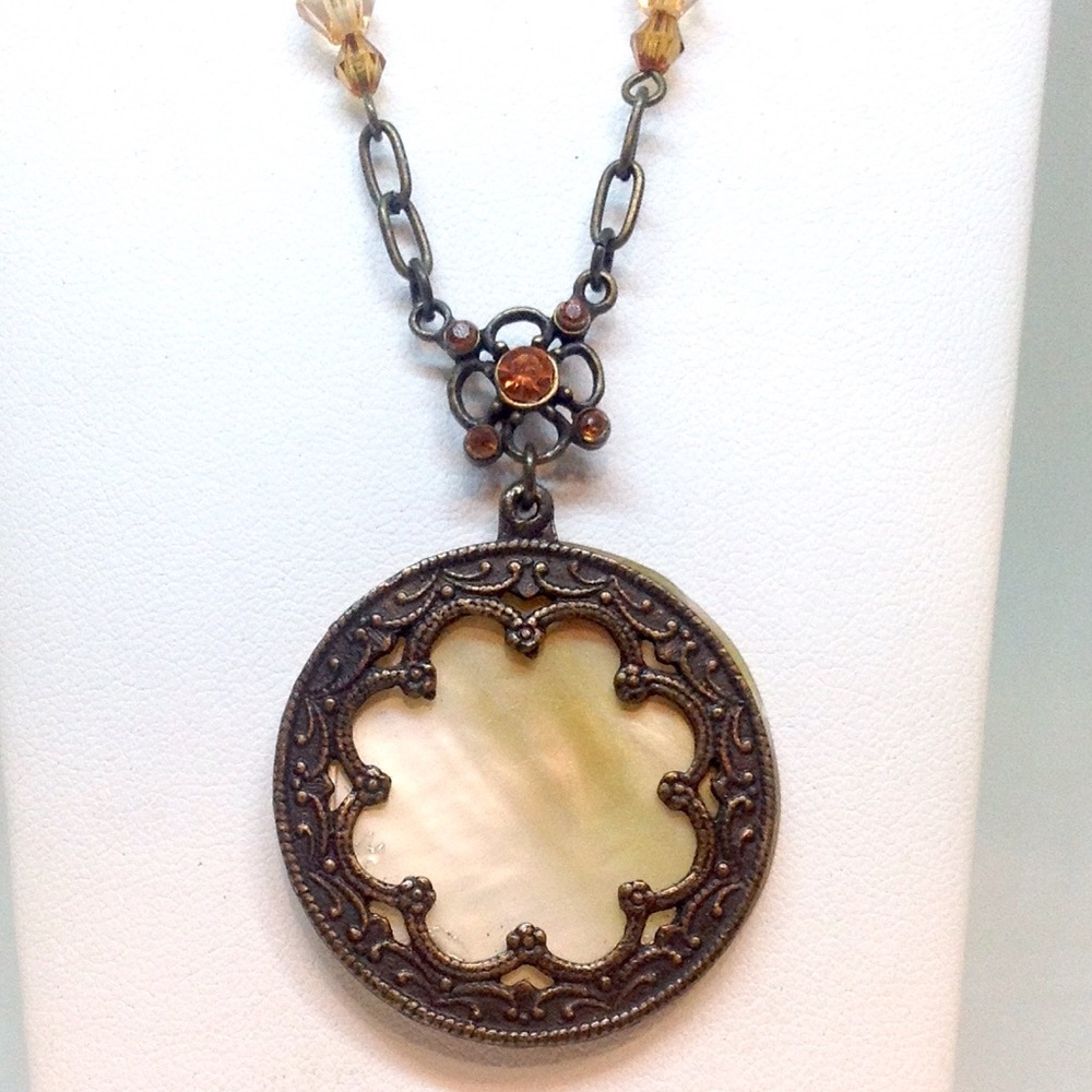 NY & Company Abalone Necklace