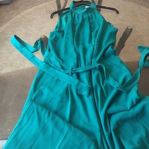 Green Strapless JumpSuit