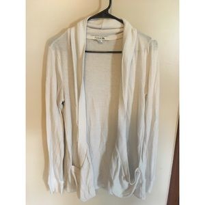 White cotton cardigan!