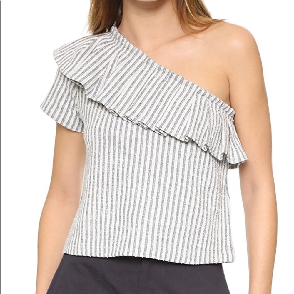 Club Monaco 'Florin' One-Shoulder Top
