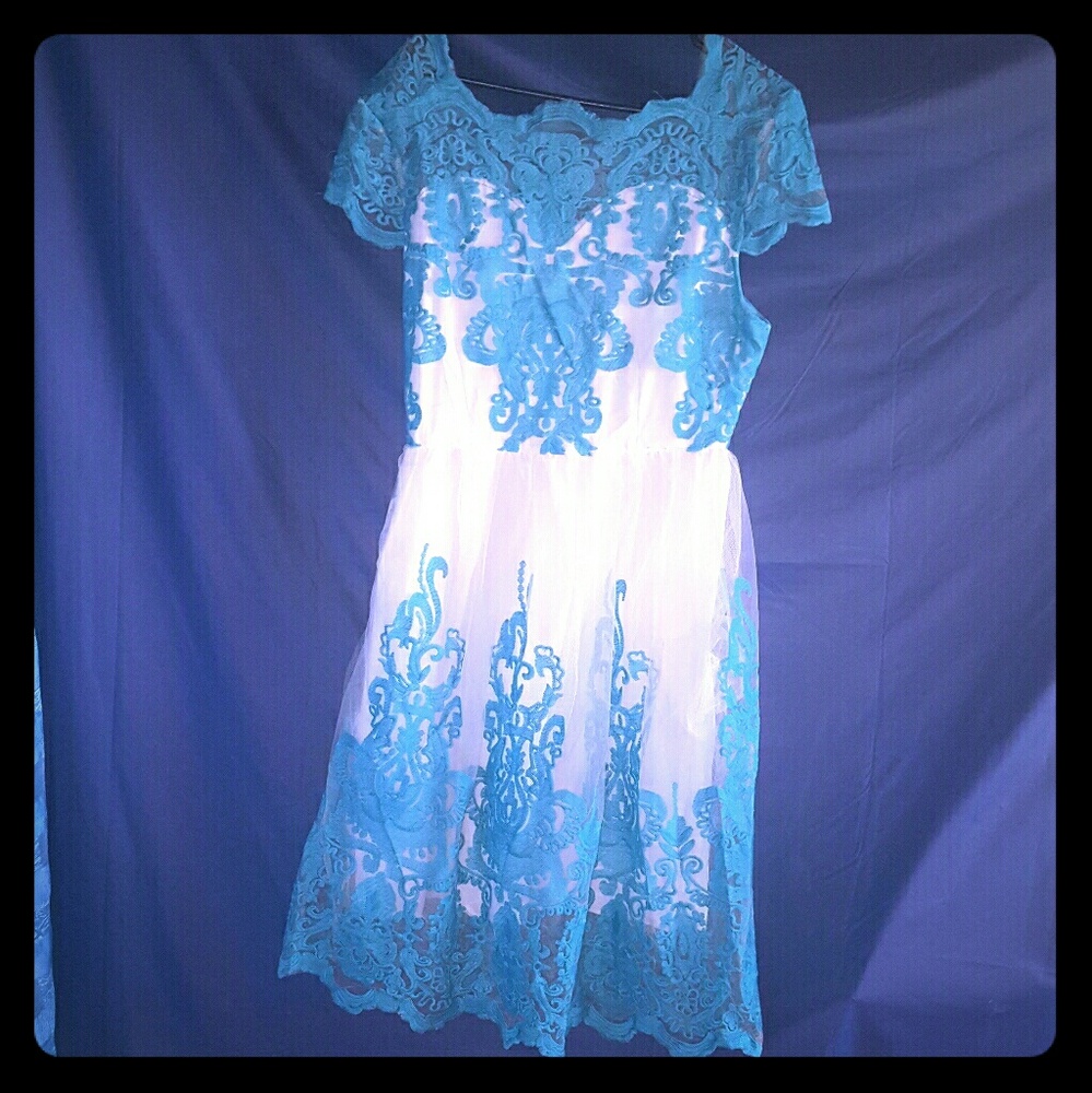 Sheer lacy dress!