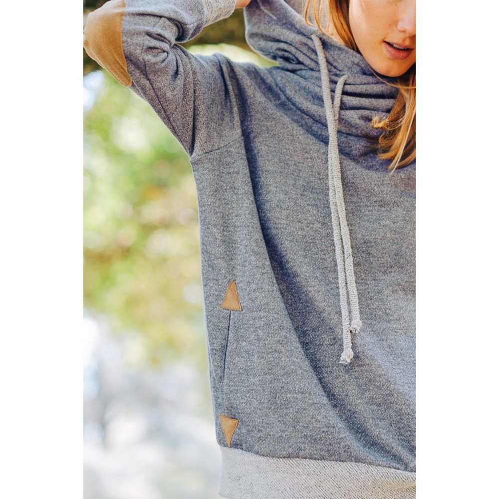 LAST ONE!! High Turtleneck Hoodie Pullover - Picture 4 of 4