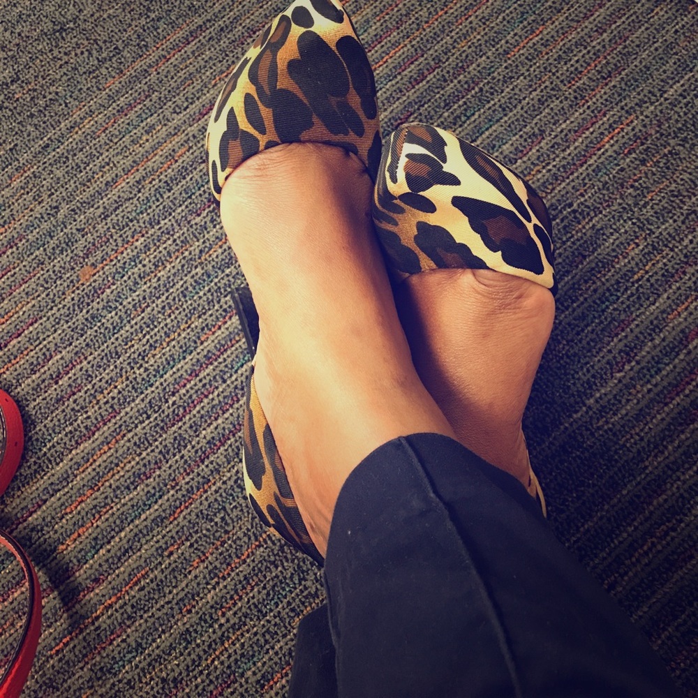 Leopard heels!
