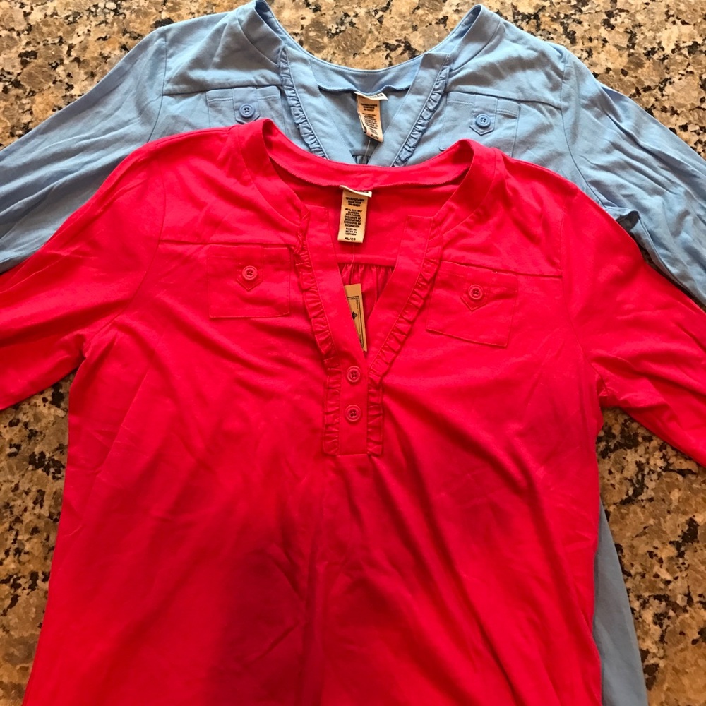 Pink/Blue shirt bundle size XL