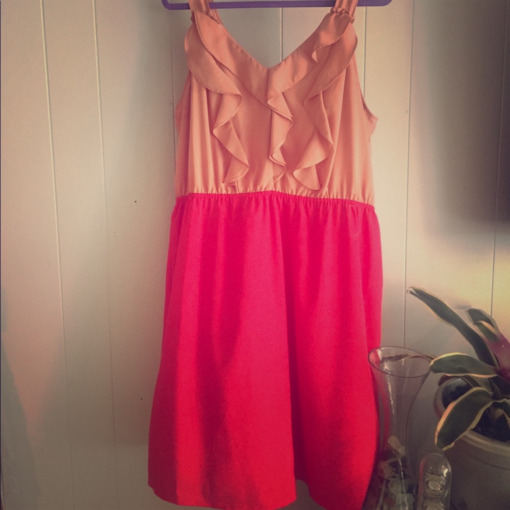 Pink & Tan Mossimo Dress