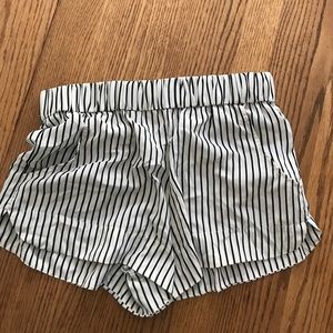 Silky Striped Shorts